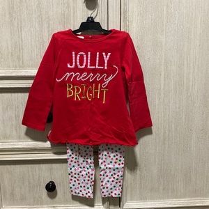 Embroidered Christmas Set 4T
